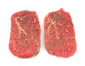 Seasoned Angus beef eye round steak