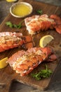 Seasoned Baked Lobster Tails Royalty Free Stock Photo