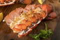 Seasoned Baked Lobster Tails Royalty Free Stock Photo