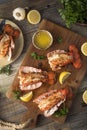 Seasoned Baked Lobster Tails Royalty Free Stock Photo