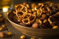 Seasoned Pub Snack Mix Royalty Free Stock Photo