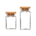 Seasoning Jar Square, Plain bottle, Glass Container Seasoning Bottle Kitchen