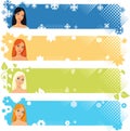 Seasons banners Royalty Free Stock Photo