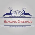 Seasons greetings card Royalty Free Stock Photo