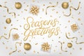 Seasons Greetings hand written lettering