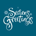 Seasons Greetings Text Royalty Free Stock Photo