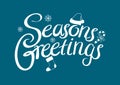 Seasons Greetings Text Royalty Free Stock Photo