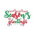 Seasons greetings typography t shirt design, marry christmas typhography Vol 3 Royalty Free Stock Photo