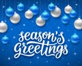 Seasons greetings. Vector background for holidays Royalty Free Stock Photo