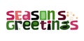 Seasons greetings wishes vector. Happy Holidays Royalty Free Stock Photo