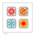 SEASONS: Icon Set 01 - Version 2