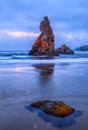 Seastack at Bandon Beach in Bandon, Oregon.