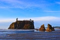 Seastacks on Pacific Coast Royalty Free Stock Photo