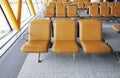 Seat in airport terminal building