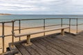 A seat along the jetty at Port Noarlunga South Australia on February 28th 2022
