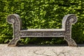 Seat in Arundel Castle Gardens Royalty Free Stock Photo