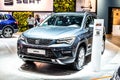 Seat Ateca at Brussels Motor Show, compact crossover vehicle CUV manufactured by Spanish automaker SEAT