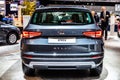 Seat Ateca at Brussels Motor Show, compact crossover vehicle CUV manufactured by Spanish automaker SEAT