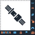 Seat belt icon flat