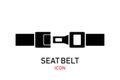 Seat belt icon isolated car or airplane. sign of protection or safety. Lock belt Royalty Free Stock Photo