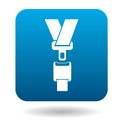 Seat belt icon in simple style Royalty Free Stock Photo