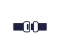 seat belt icon, vector sign Royalty Free Stock Photo