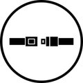 Seat belt vector symbol