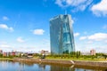 Seat of the European Central Bank (ECB) in Frankfurt am Main, Germany Royalty Free Stock Photo