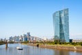 Seat of the European Central Bank (ECB) in Frankfurt am Main, Germany Royalty Free Stock Photo