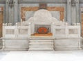 Seat of Nizam kings in court hall of Chowmahalla palace