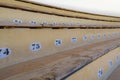 Seat numbers for the spectator of the Bullring fight in Ronda. The bullring at Ronda is the oldest bullfighting ring in Ronda