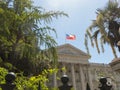 Seat of Santiago of the National Congress of Chile, in the center of Santiago de Chile. Chile. Royalty Free Stock Photo