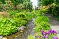 Seatac Garden Path And Stream 2 Royalty Free Stock Photo