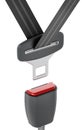 Seatbelt isolated on white background. 3D illustration Royalty Free Stock Photo