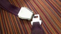 Seatbelt on plane Royalty Free Stock Photo