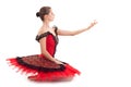 Seated ballerina Royalty Free Stock Photo