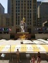 Seated Ballerina by Jeff Koons, Rockefeller Center, New York City, NYC, NY, USA