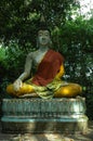 Seated Buddha Statue at Temple in Surat, Thailand.