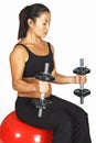 Seated dumbbell curl