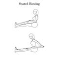 Seated rowing exercise outline