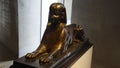 Seated sphinx statue, Egyptian Museum