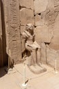 Seated Statue of Pharaoh Thutmose III near the Festival Hall of Thutmose III at The Karnak Temple Complex in Luxor