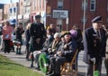 Seated Veterans, Acton Remembrance Day Royalty Free Stock Photo