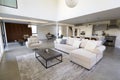 Seating Area And Kitchen In Stylish And Contemporary Empty Home