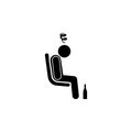 seating place for drunk icon. Element of priority seating area in transport icon for mobile concept and web apps. Detailed place f