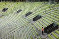 Seating of stadium PGE Arena in Gdansk Royalty Free Stock Photo