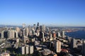 Seatle with Mount Rainer Royalty Free Stock Photo