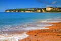 Seaton Devon beach on Jurassic Coast England UK Royalty Free Stock Photo