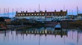 Seaton harbour in Devon at dawn