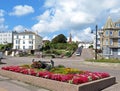 Seafront flowerbeds, Seaton, UK.